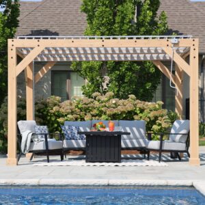 10 x 12 Meridian Wood Room with Louvered Roof