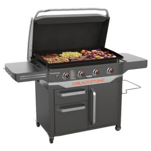 Blackstone ProSeries 4 Burner Steel 36" Propane Griddle with Cabinet